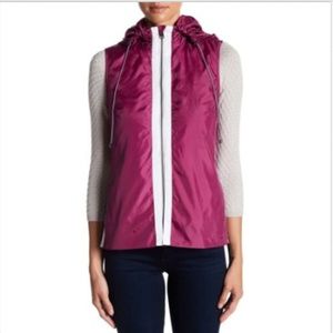 Elizabeth Roberts Vest L Large Drawstring Hooded